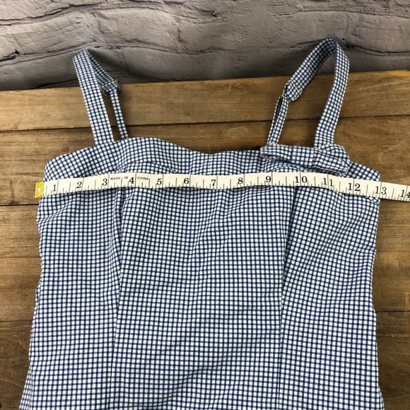 NWT Abercrombie & Fitch gingham peplum tank top, S - Picture 7 of 8